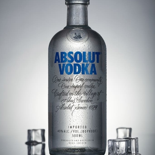 Fotografia aranżowana - wódka Absolut