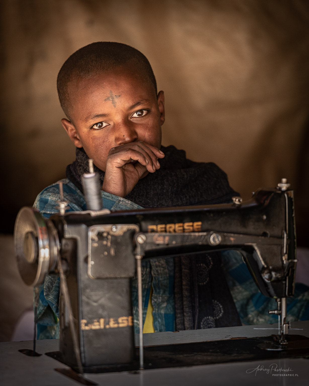 Portret chłopca w Etiopii