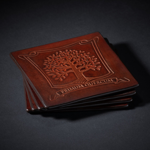 Skórzane podkładki pod szklanki Primum Quercum